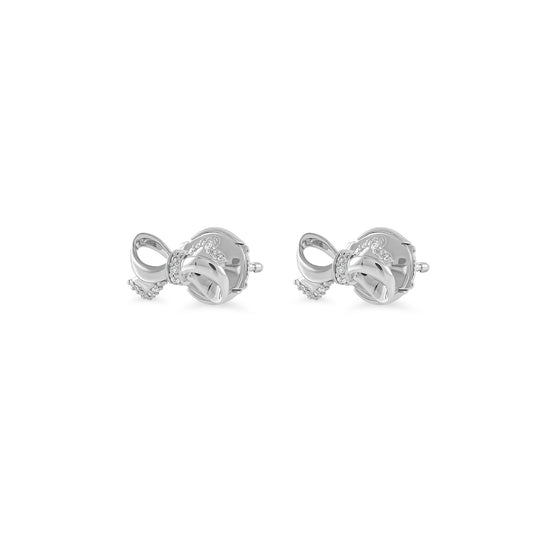Merriment bow mini earrings